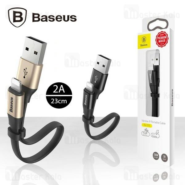 کابل USB به Lightning مدل CALMBJ-B01 Nimble iP Portable Cable برند Baseus Cable lightning Nimble 23cm